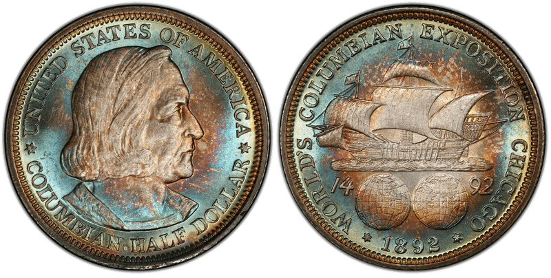 1892 Columbian Exposition Half Dollar — the first US commemorative coin
